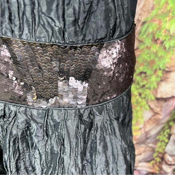 VINTAGE NICOLE MILLER SIGNATURE Y2K Whimsigoth Taffeta Dress, 6 - Picture 6 of 16